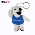 Vente en gros Promotion en vrac Personnalisé Mini Animal Toy Bear Peluche Keychain